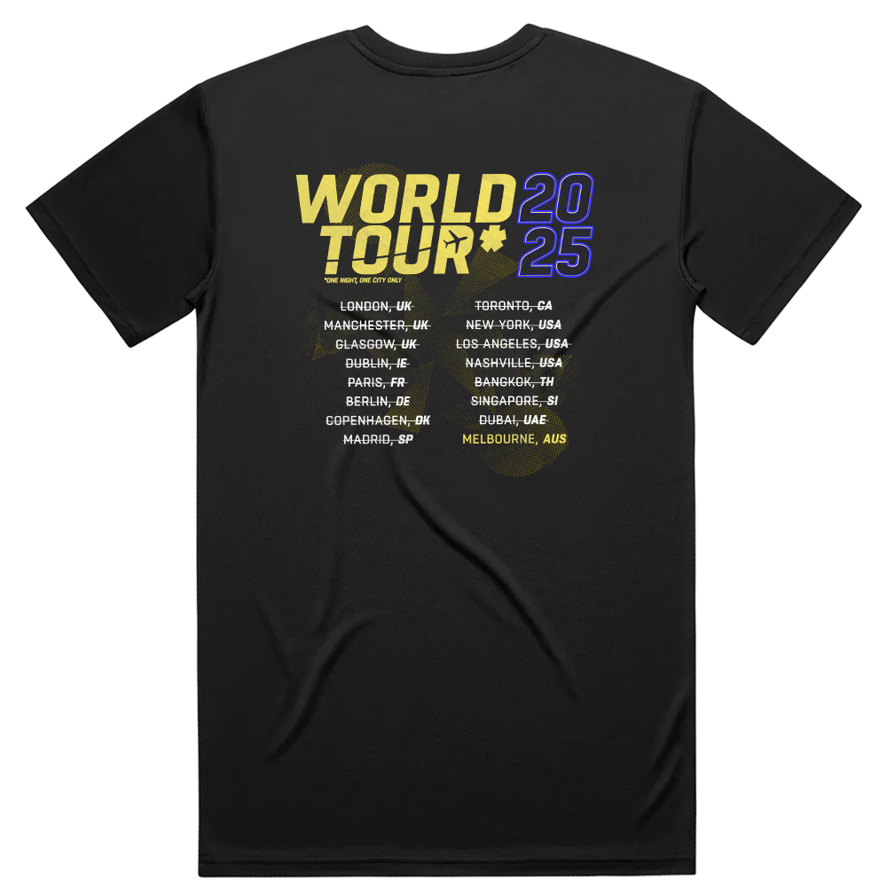 The Cheap Seats WORLD TOUR T-Shirt: Limited Edition!